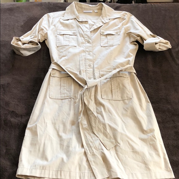 Khaki New York & Company Shirt dress 😍🔥 - Picture 2 of 4